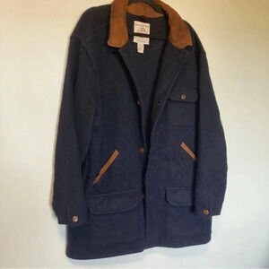 Banana Republic Adventure outfitters travel clothing  vintage wool leather coat